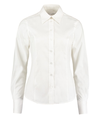 Womens Tailored Fit Premium Oxford Shirt / Kustom Kit KK702 XXL-White