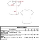 Damen Kurzarm-T-Shirt V-Ausschnitt / Kariban K3015