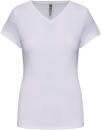 Damen Kurzarm-T-Shirt V-Ausschnitt / Kariban K3015