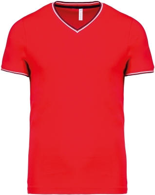 Herren Piqué V-Ausschnitt T-Shirt / Kariban K374