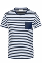 Mens T-Shirt Striped Baumwolle / James & Nicholson...