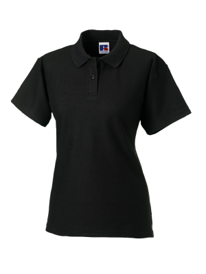 Ladies Classic Polycotton Polo / Russell Europe R-539F-0 L-Black