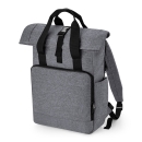 Recycled Twin Handle Roll-Top Laptop Backpack / Bag Base...