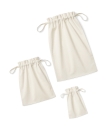 Organic Cotton Drawcord Bag - Westford Mill W118