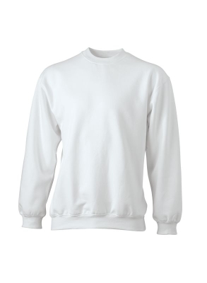 Round-Sweat Heavy / James Nicholson JN040 S-White