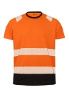 Recycled Safety T-Shirt /  Result R502X S/M-Fluorescent Orange