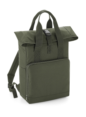 Recycled Twin Handle Roll-Top Backpack / BagBase BG118