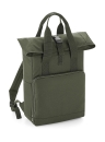 Recycled Twin Handle Roll-Top Backpack / BagBase BG118