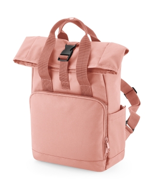 Recycled Mini Twin Handle Roll-Top Backpack / BagBase BG118S