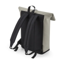 Matte PU Rolltop Backpack Roll Rucksack / BagBase BG335