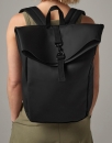 Matte PU Rolltop Backpack Roll Rucksack / BagBase BG335