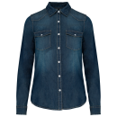 Denim Damen Jeans Bluse Hemd LA / Kariban K518