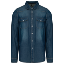 Denim Herren Jeans Hemd LA / Kariban K519