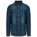 Denim Herren Jeans Hemd LA / Kariban K519