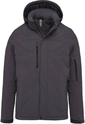 Herrenparka Softshell wattiert mit Kapuzt / Kariban K650