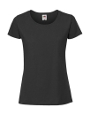 Ladies Iconic 195 Ringspun Premium T / Fruit of the Loom 61-424-0 S-Black