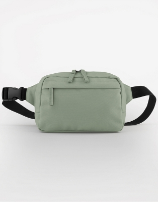 Premium Recycled Cross Body Bag Gürteltasche / Bagbase BG187 23x15x6,00cm-Dusty Green