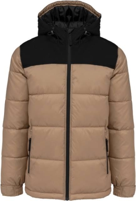 Unisex Steppparka mit Kapuze in zwei Farbtönen / Kariban K6163
