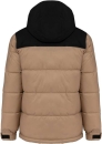 Unisex Steppparka mit Kapuze in zwei Farbtönen / Kariban K6163