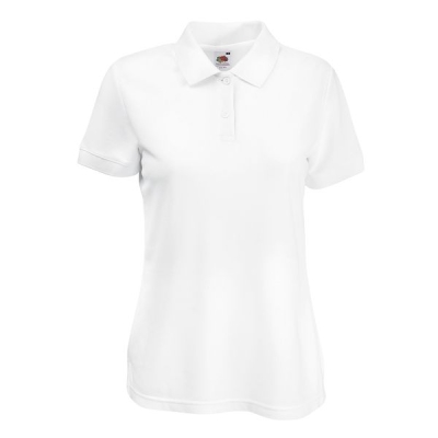 Damen Poloshirts / Fruit of the Loom 63-212 L White