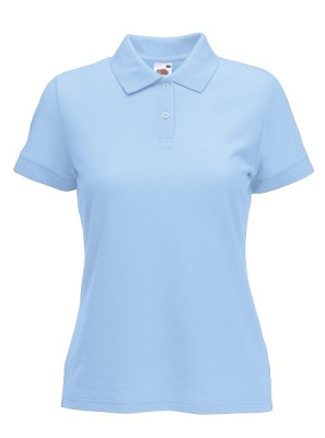 Damen Poloshirts / Fruit of the Loom 63-212 L Sky Blue
