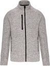 Herren Melange Strickfleece Jacke / Kariban K9106