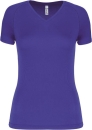 Damen V-Ausschnitt Sport Shirt / Proact PA477 XL-Violet