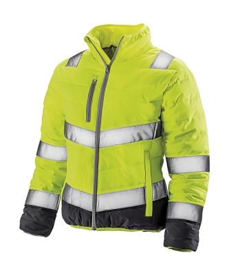 Damen Soft Padded Safety Jacket / Result R325F