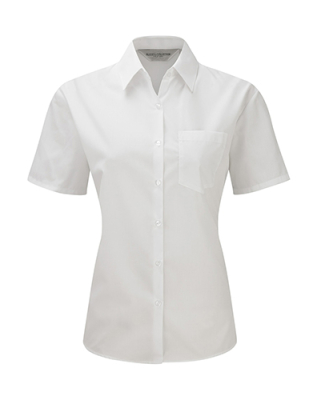 Damen Popeline Bluse, Hemd / Russell Europe 935F
