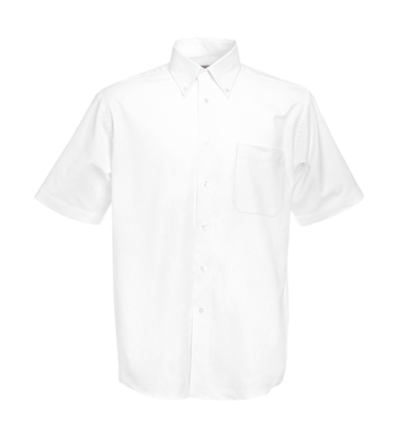 Herren Oxford Hemd / Fruit of the Loom 65-112-0 L (41-42) White