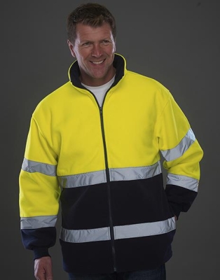 2 Farbige Sicherheits-Fleecejacke / Yoko HVK10B