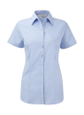 Damen Bluse KA bis Gr.4XL / Ladies Herringbone Shirt / Russel R-963F-0