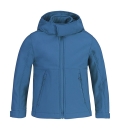 Kinder Kaupzen Softshelljacke / Kids Hooded Softshell B&C JK969