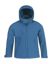 Kinder Kaupzen Softshelljacke / Kids Hooded Softshell B&C JK969
