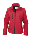 Damen Base Layer Soft Shell Jacke / Result R128F S Red