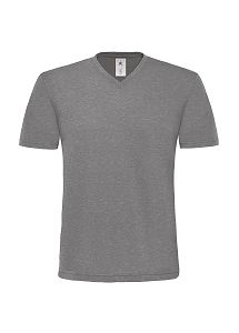 Herren Shirt V-Neck Deluxe / B&C Mick Deluxe TM185 2XL Deluxe Grey