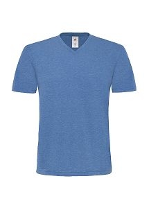 Herren Shirt V-Neck Deluxe / B&C Mick Deluxe TM185 2XL Deluxe Blue
