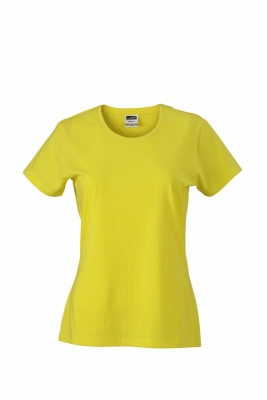 Damen Rundhals-T-Shirt Baumwolle bis Gr.2XL / James & Nicholson JN971