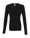 Damen Langarm Shirt / Bella 5001 S White