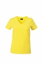 Damen V-Tshirt bis Gr.2XL / James &amp; Nicholson  M Yellow