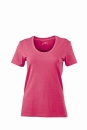 Ladies Stretch Round-T / James Nicholson JN926 M-Pink