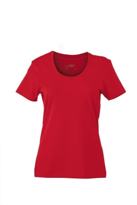 Ladies Stretch Round-T / James Nicholson JN926 XL-Red