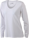 Ladies Stretch Shirt Long-Sleeved / James & Nicholson JN927 S-White