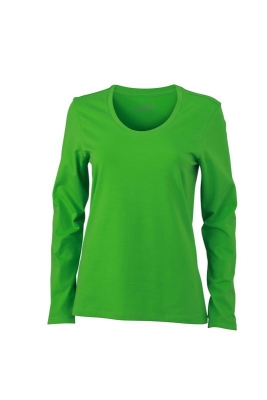 Ladies Stretch Shirt Long-Sleeved / James & Nicholson JN927 M-Lime Green