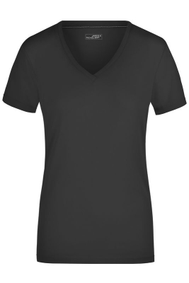 Ladies Stretch V-T / James Nicholson JN928 S-Black