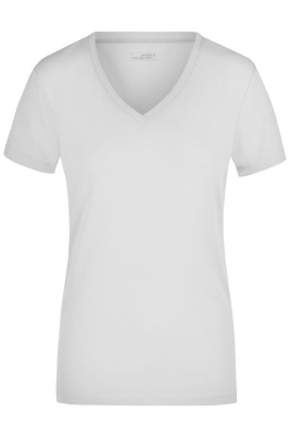 Ladies Stretch V-T / James Nicholson JN928 M-White