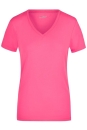 Ladies Stretch V-T / James Nicholson JN928 XL-Pink