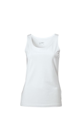 Ladies Elastic Top / James & Nicholson JN970 S-White