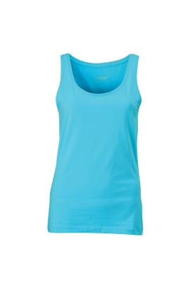 Ladies Elastic Top / James & Nicholson JN970 2XL-Turquoise