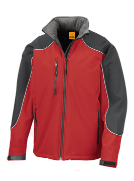 Ice Fell Hooded Softshell Jacket / Result R118X XL-Red/Black